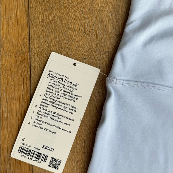 Lululemon Align HR Pant 28” Light blue Size 8 - Picture 5 of 6